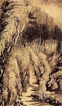 Shitao the instant from 1707 old China ink Oil Paintings
